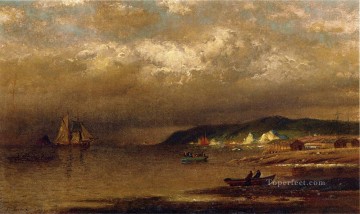  Terranova Pintura - Costa de Terranova barco paisaje marino William Bradford